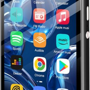 80GB MP3 Player with Bluetooth and WiFi, SWOFY Music Player with Spotify,Pandora,Amazon Music, M503Pro 4.0-inch Touch Screen Android MP4 MP3 Player for Kids with Libby,Audible,Spotify Kids,FM Radio