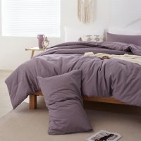 ROSGONIA Dusty Purple Comforter Set Queen, 3pcs (1 Boho Comforter & 2 Pillowcases) All Season Bedding Lightweight Bedspread Blanket Quilt Bed - Image 4