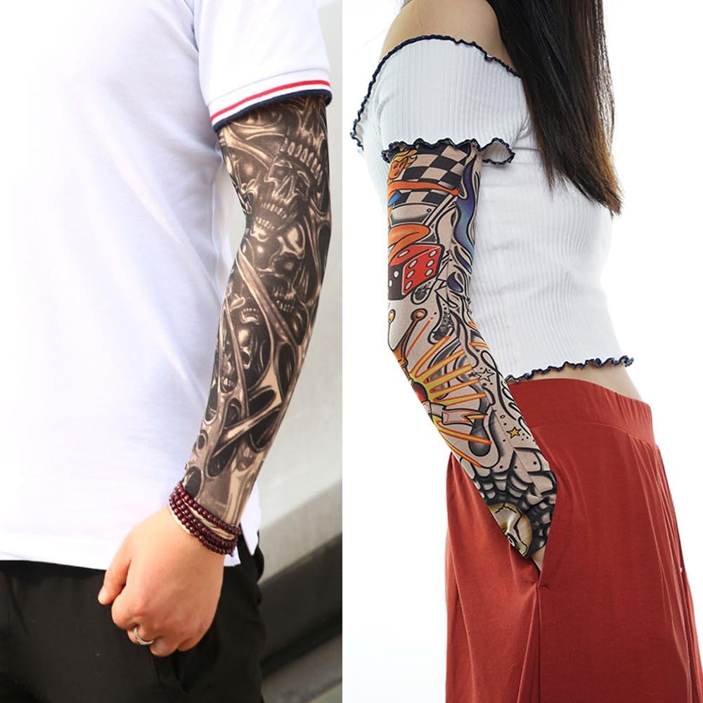 Tatoo Sleeves Men, Women, and Kids – Fake Temporary Tattoo Sleeve for Outdoor Sports, Halloween Decor - Image 7