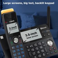 VTech IS8128-31 Super Long Range 3-Handset DECT 6.0 Cordless Phone for Home with Answering Machine, 2300 ft Range, Call Blocking, Bluetooth Connect to Cell, Intercom - Image 6