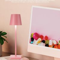 HASUN 2 Pack Cordless Table Lamp, Portable LED Desk Lamp, 5200mAh Battery Operated Lights, 3 Color Stepless Dimming Up, Night Light for Bedroom/Date/Bars/Cafe/Camping (Peach 2Pack) - Image 7