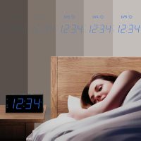Digital Dual Alarm Clock for Bedroom, Large Display Bedside with Battery Backup, USB Phone Charger, Volume, Dimmer, Easy to Set Loud LED Heavy Sleepers Kid Senior Teen Boy Girl Kitchen - Image 5