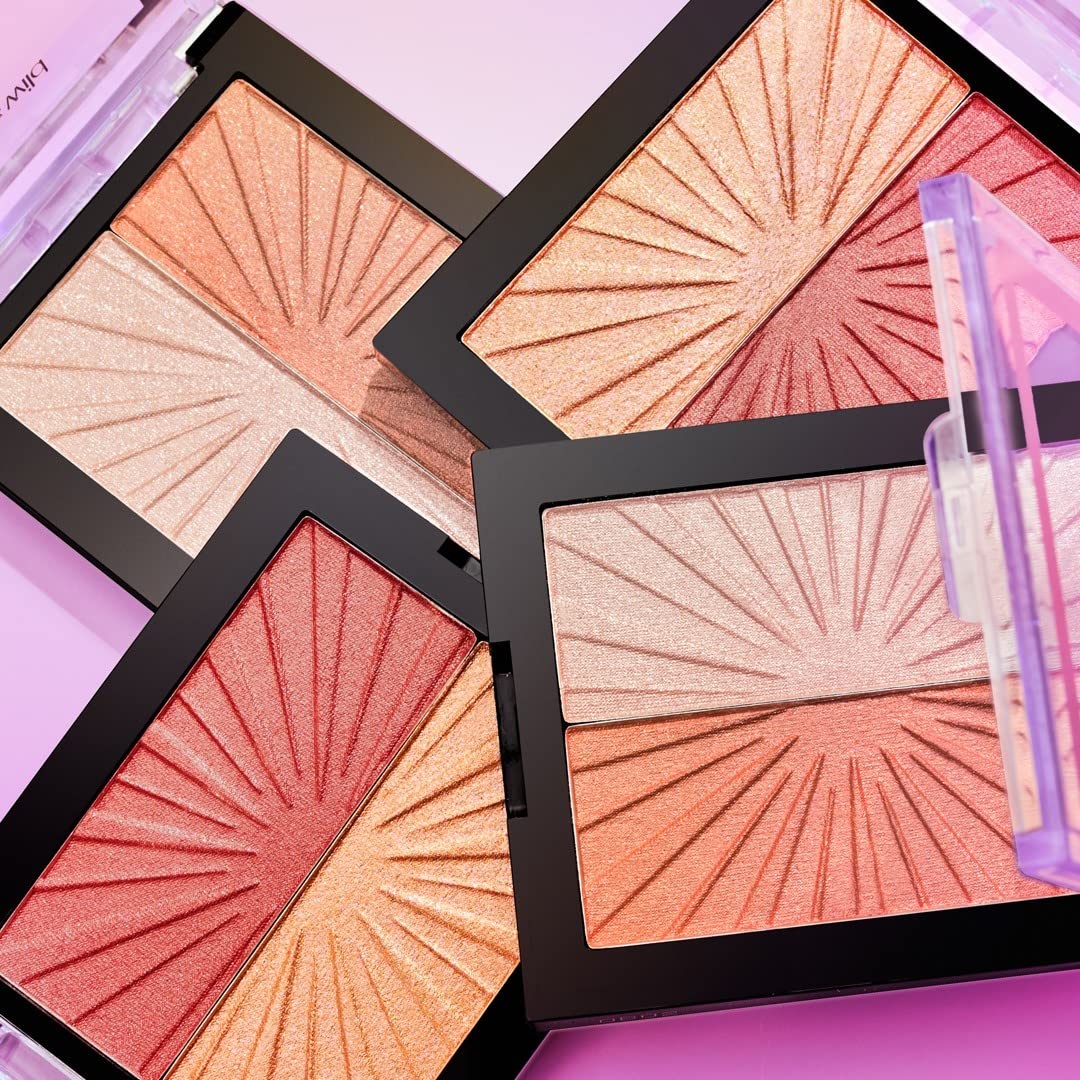 Wet n Wild MegaGlo Blushlighter, Blendable Blush & Highlighter Set, Shimmery Metallic Finish, Flash Me - Image 9