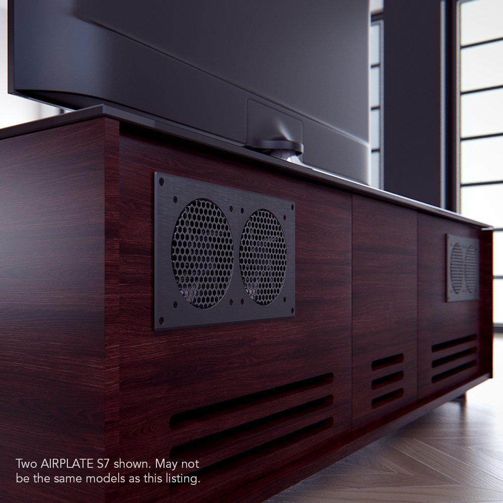 AC Infinity AIRPLATE S7, Quiet Cooling Fan System 12" with Speed Control, for Home Theater AV Cabinets - Image 6