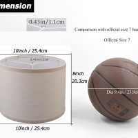 lampshades Set of 2, Drum Lamp Shades Set of 2, Lamp Shades for Table Lamps Easy Assembly Required Lamps Shades Natural Linen Fabric(Beige, 10"x10"x8") - Image 2