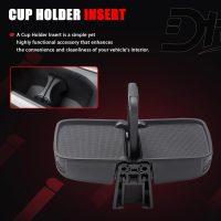 Cup Holder Insert Compatible with Honda Vehicle HRV HR-V 2016 2017 2018 Replaces# 77230-T7W-A02ZA, 77230T7WA02ZA - Image 6