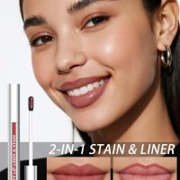 Lip Stain Peel Off Lip Liner Stain with Tweezer, Long Lasting Matte Lip Tint Tattoo, Highly Pigmented Color Lip Makeup, Waterproof Lipstick, Transfer-proof Lipstain for Women, Nude Pink - Image 3