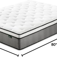 ZINUS 12 Inch True Support Hybrid Mattress [New Version], Queen, Fiberglass Free, Medium Feel, Motion Isolation, Certified Safe Foams & Fabric, Mattress in A Box - Image 2