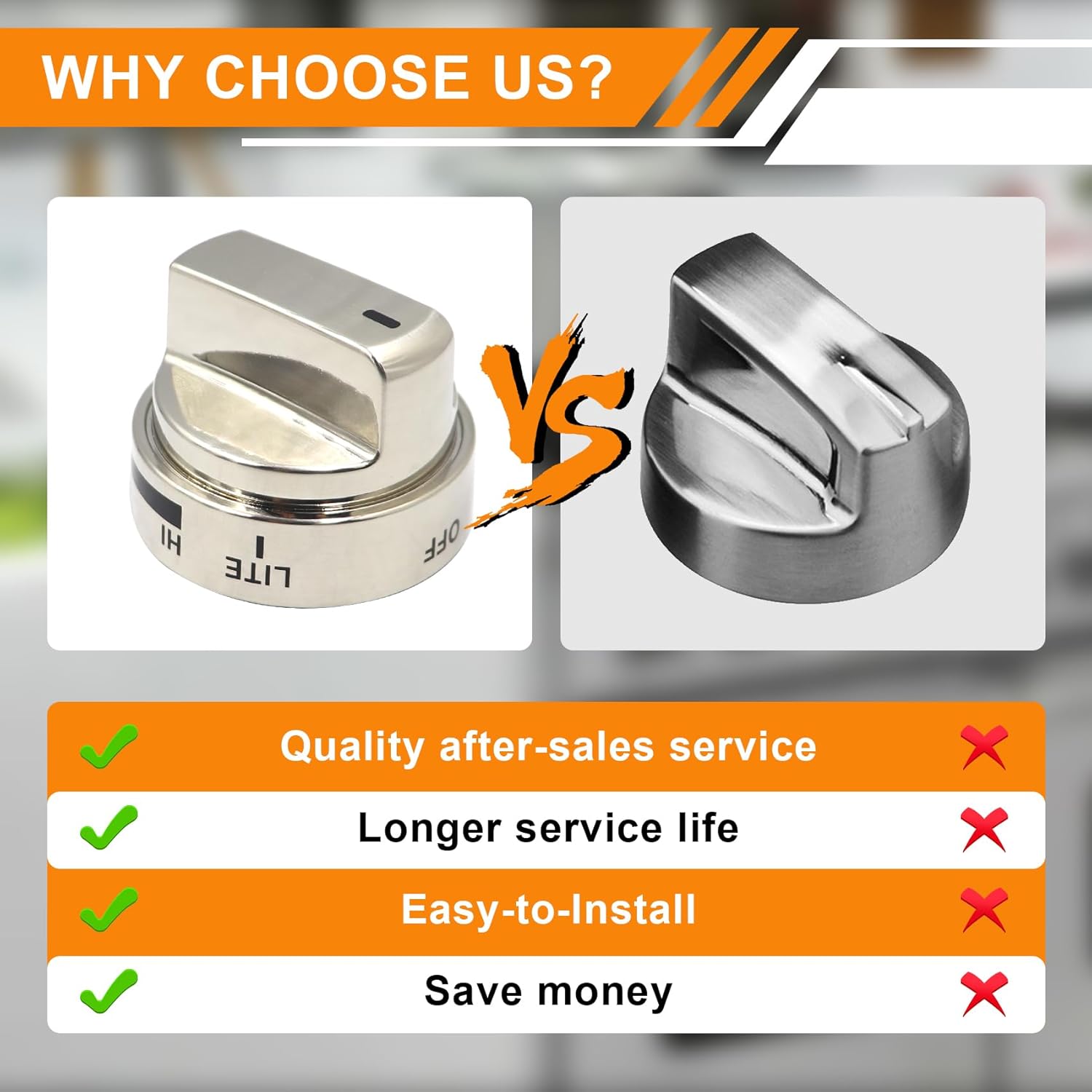 AEZ73453509 lg stove knobs replacements Fit for lg Gas Range/Oven LRG3036ST LRG3095ST LRG3091ST LRG3093ST LRG3035ST LDG3036ST,Replaces AEZ72909008 AP5669773 2347547 PS7321756 3 Ye-ars Warr-anty - Image 5