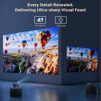 Goodee Viedo Projector With Wifi And Bluetooth, Smart Movie System/ Dolby Audio/ Auto Focus & Keystone Portable Projector, 4k Video Decode & 1080p Native For Home Theater / Outdoor - Image 4