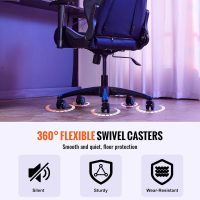 VEVOR Office Chair Base Replacement, 28", 2500 lbs Static Load, Heavy Duty Universal Computer Desk Chair Stool Base Part with 5 Casters and Reinforced Legs, Desk Chair Base Replacement, Black + Blue - Image 6