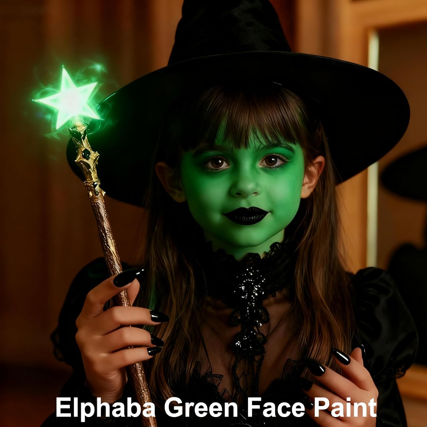 MEICOLY Green Face Body Paint Stick for Halloween SFX Cosplay Makeup,Witch Elphaba Green Face Paint, Camo Hulk Face Painting,Eye Black Stick,Waterproof Eye Black Baseball Softball Football Lacrosse - Image 4
