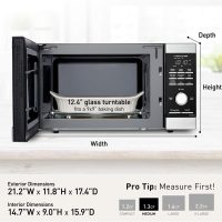 Panasonic Microwave Oven, 1.3 cu. ft. 1100W Countertop Microwave with Genius Sensor Cooking and Auto Defrost - NN-SD67LS (Stainless Steel) - Image 3