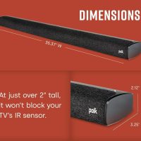 Polk Audio Signa S3 Sound Bar for Smart TV with Subwoofer, Wireless Subwoofer, Built-in Chromecast & Google Assistant, Low-Profile Design, Works with 8K, 4K & HD TV, Bluetooth & Wireless Streaming - Image 3
