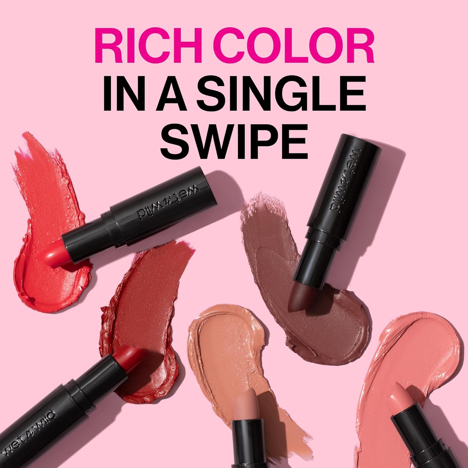 wet n wild Mega Last Matte Lip Color, Semi Matte Hyaluronic Acid Infused, Long Lasting Full Coverage for a Nourishing Pout, Cruelty-Free & Vegan - Stoplight Red - Image 5