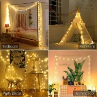 Star String Lights 10Ft 20 LED Fairy Lights Battery Operated Waterproof Indoor Outdoor Twinkle Christmas Lights for Bedroom Party Wedding Xmas Tree Decoration (Warm White) - Image 6