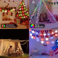 Smart Star String Lights Plug in, 33Ft 16 Million Color Changing Fairy Lights RGB Built in Chip APP & Remote Control DIY Music Sync Twinkle Light for Bedroom Halloween Decoration - Image 8