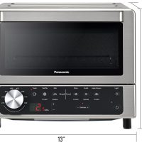 Panasonic FlashXpress Toaster Oven Countertop, 4-Slice Compact Size w/Double Infrared Heating, PFAS-free, 6 Auto Cook Options & Precise Temperature Control, 1300W - NB-G200P (Stainless Steel) - Image 11