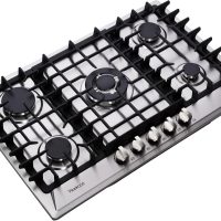 30 Inch 5 Burner Stainless Steel Gas Cooktop - Propane/Natural Gas Convertible Dual Fuel Stovetop - Image 3