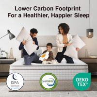 Novilla Full Size Mattress, 14 Inch Full Mattresses in a Box with Smarts™ Pocket Coil for Pressure Relief, Medium Plush Foam and Spring Hybrid Colchones with CertiPUR-US Certified - Image 7