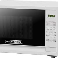 Black+Decker Countertop Microwave Oven, 1.1-Cu. Ft. 1000-Watts, LED Lighting, Child Lock, White - Image 4