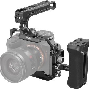 SmallRig A7R V / A7 IV / A7S III Cage with Top Handle, Side Handgrip and Clamp for HDMI Cable, Advanced Kit for Sony Alpha 7R V/Alpha 7 IV/Alpha 7 S III -3669C