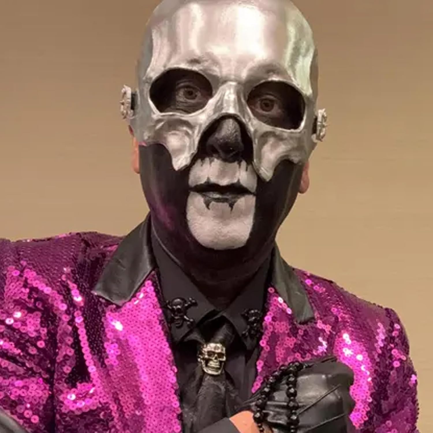 Papa V Mask,Half Adjustable Mask Cosplay,Halloween Accessory for Fans Masks - Image 5