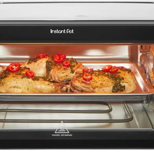Instant Pot 6-Slice InstantHeat 10-in-1 Air Fryer Toaster Oven, Air Fry, Roast, Bake, Sear Crisp, Toast, Bagel, Broil, Dehydrate, Reheat, and Make Pizza