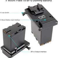Fully decoded V-Mount Battery to BP-U Series Battery Conversion Adapter Plate for Sony ILME-FX6/FX6VK，PXW-Z190/FS5/Z280/Z190 Camcorders, etc. - Image 3