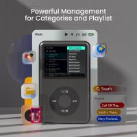 Mp3 Player with Bluetooth Innioasis Y1 Video Digital Music Player HiFi Mini Portable Kids Audiobook Mp3 2025 Nice Gift Choice Theme Upgrade Black - Image 2