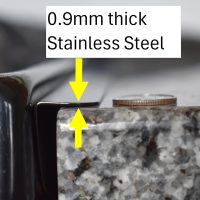 TrueGem Stove Gap Covers - 23.4", Black, Stainless Steel - Image 3