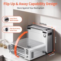 Beelicous Pizza Oven, 13" Pizza, Heats up to 550°F, 8-in-1 Countertop Toaster with Light, Compact Design Smart Digital Oven Combo, 40+ Recipes, Flavor-Lock Tech - Image 2