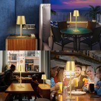 2 Pack Cordless Table Lamps, 3 Colors Stepless Dimming, 5000mAh Rechargeable Battery LED Desk Lamp for Bedroom/Couple Dinner/Desk/Cafe/Dining Room/Terrace - Image 6