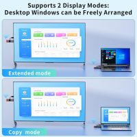 Wireless HDMI Transmitter and Receiver 165ft/50m Extender 4K Decode Input 1080P Output Plug&Play Portable 2.4G/5.8G for Video and Audio to Monitor from PC/Projector/TV Box,with LED Display - Image 6