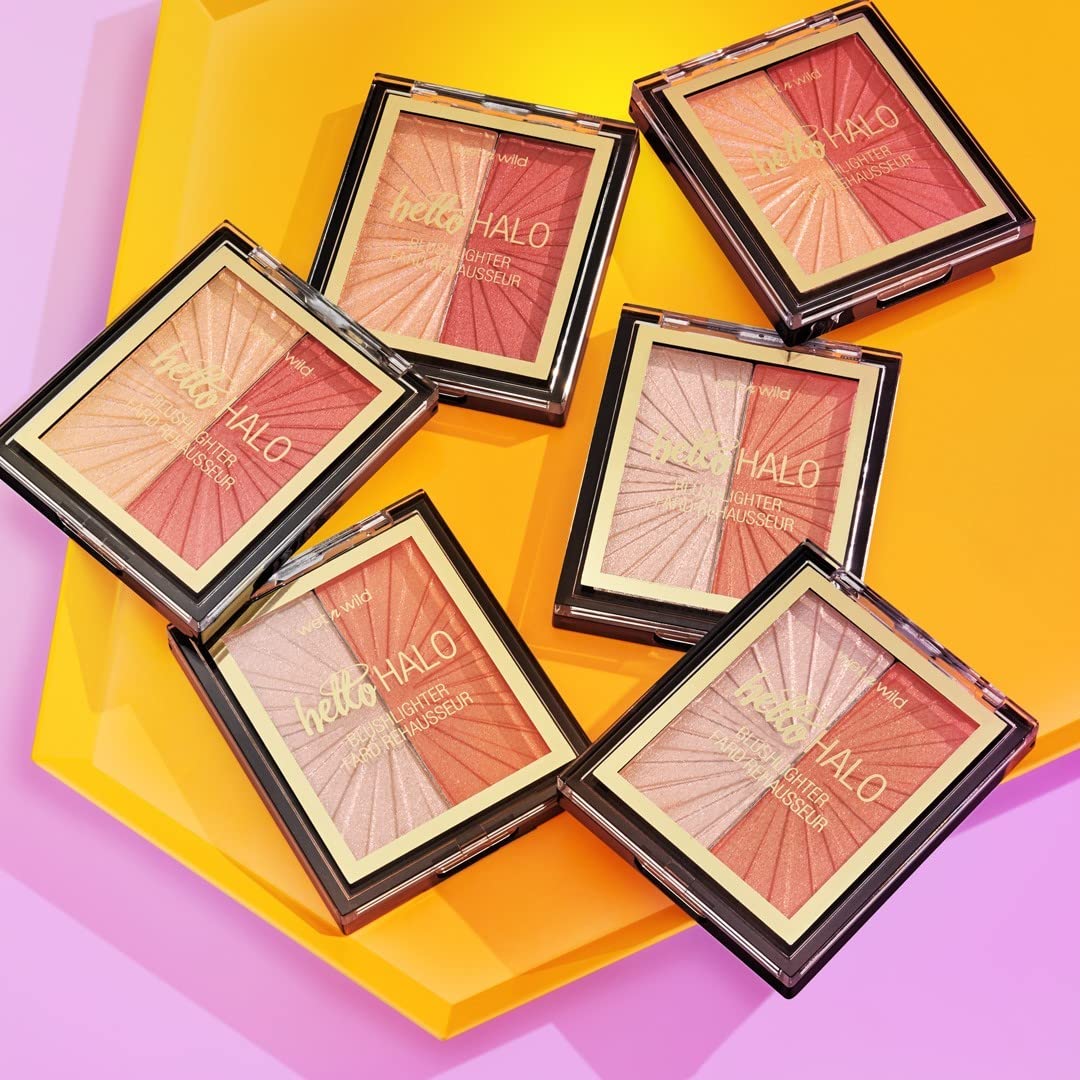 Wet n Wild MegaGlo Blushlighter, Blendable Blush & Highlighter Set, Shimmery Metallic Finish, Flash Me - Image 10