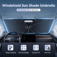 Autorder Windshield Sun Shade Umbrella for 2023-2026 Honda HR-V HRV Accessories,Upgraded Ice Crystal Material,Easy Setup Umbrella Sunshade for Car Windshield,100% Sun Blocking - Image 2