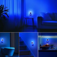 Sujeet Blue Night Light 4 Pack,Night Lights Plug into Wall 4-Pack, Nightlight Plug in Night Lights, Dusk to Dawn Night Lamp Led Night Light for Bedroom, Bathroom, Hallway - Image 3