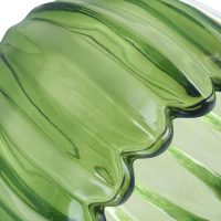 Glass Green Tulip Lamp Shades Set of 2 Small Flower Art Blown Lampshades,1.58lb,1.65" Top x 5.5" Diameter x 3.9" Height,Replacement Mini Lamp Shade for Floor Lamp Table Wall Lamp Chandelier Decor - Image 2