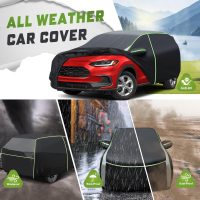 Mixsuper Liner Car Cover for Honda HR-V 1998-2026, 7 Layers Waterproof Car Cover Accessories for HRV with Zipper Door, Windproof Straps, Reflective Strips, Anti-UV, All Weather - Image 4