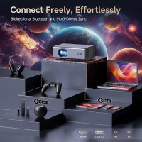 4K Projector with Netflix& Dolby Audio, 1200ANSI Auto Focus&6D Keystone Kogata Smart Projector with Built in Apps Outdoor Movie Proyector with WiFi 6 Bluetooth for Home Theater UPGRADE - Image 8