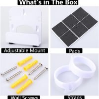 Gmailmall Cable Box Mount Modem Adjustable Wall Mount for Most Narrow Media Players Compatible with Roku, Router, Fire TV, M4 Mac mini, Beelink, Cable Box, and Other Streaming Media Players - Image 7