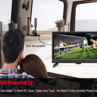 Feihe 19 Inch Flat Screen TV Built in Digital ATSC Tuners, 1080p LED TV with HDMI VGA AV USB Port for Kitchen, Bedroom, RV, Caravan, Camping, Outdoor - Image 6