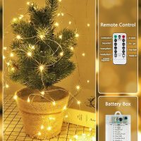 3-Pack 78FT 240 LED Fairy Lights Battery Operated with Timer & Remote, Waterproof Twinkle Lights Indoor Outdoor 8 Modes for Bedroom Centerpiece Wedding DIY Party Christmas Classroom Dorm Decoration - Image 2