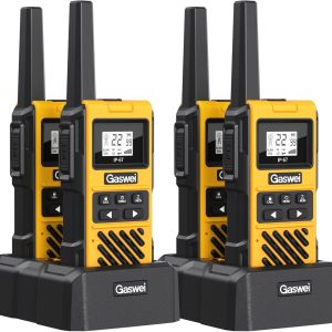 G1pro IP67 Waterproof Floating Walkie Talkies Long Range for Adults,Heavy Duty Two Way Radio,VOX,USB-C,Rechargeable Lithium Battery(4 Pack)