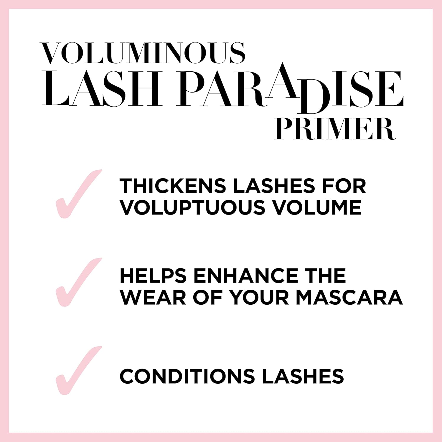 L'Oreal Paris Cosmetics Voluminous Lash Paradise Mascara Primer Base, Millennial Pink, 0.27 Fluid Ounce, Packaging May Vary - Image 6