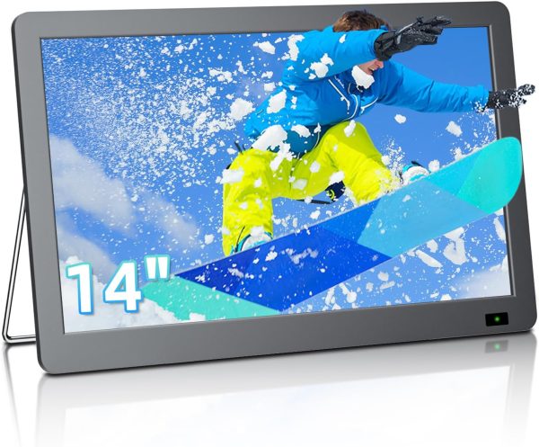 14 Inch Portable TV, Small 1080P Television with Speakers, ATSC Tuner with Antenna, HDMI/USB/AV Inputs, Battery Powered TV for Camping, Car, RV, Travel, Home
