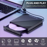 External Blu ray Drive, 7 in 1 Support 100G Disc R/W, USB3.0 Type-C Bluray Drive BD DVD CD Burner with 4 USB Ports, SD/TF Card Slot Compatible with Windows Linux MacOS (Blu ray &CD &DVD) - Image 4