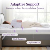 SINWEEK 2 Inch Gel Memory Foam Mattress Topper Twin Size, Ventilated High Density Pad for Back Pain, Bed Topper with Removable Soft Cover, CertiPUR-US Certified - Image 3