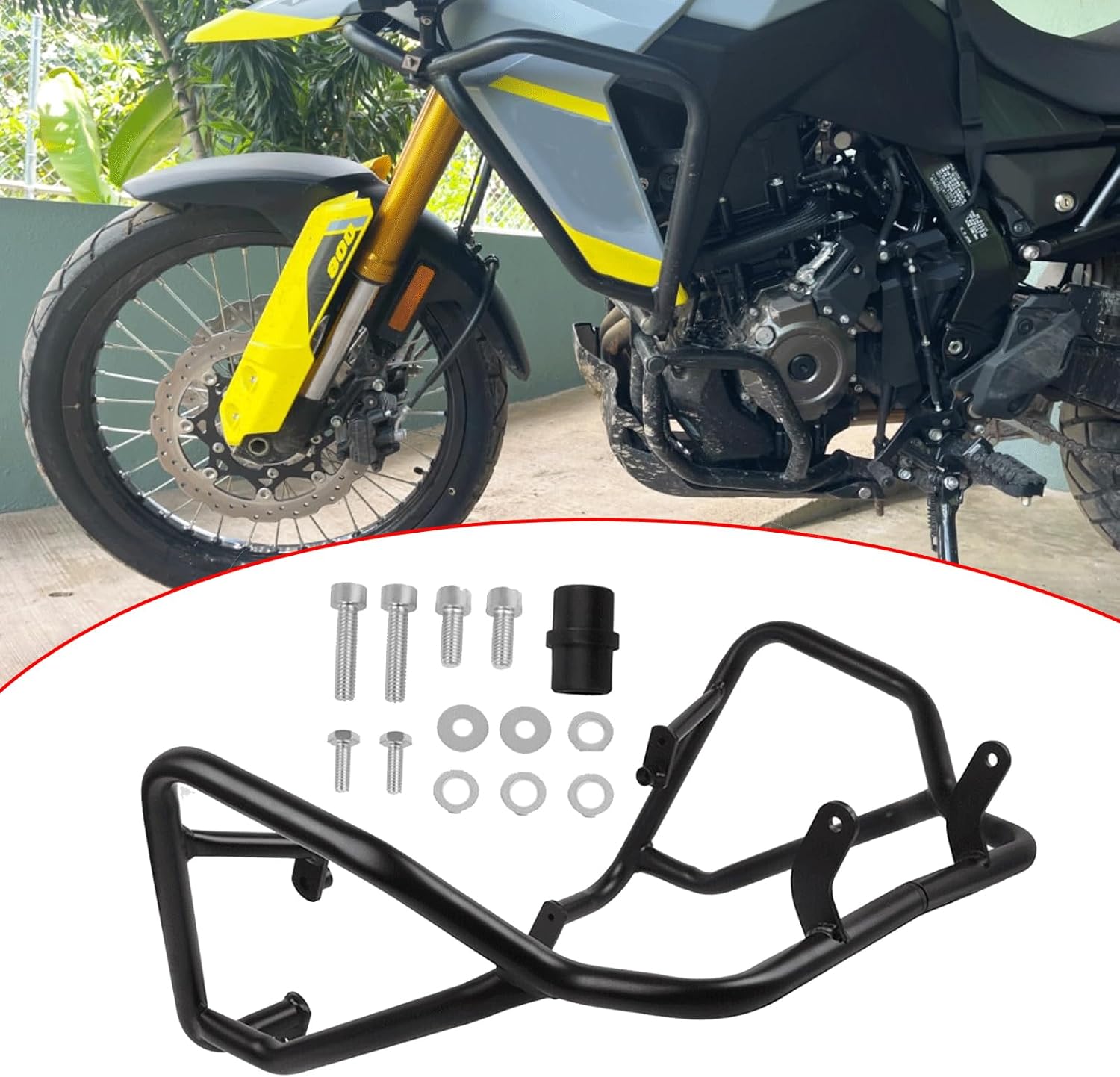 Crash Bars Engine Guard Replacement for Suzuki V-Strom 800 DL800 DE DL800DE 2023 2024 2025 Saddlebag Guard (Upper) - Image 4