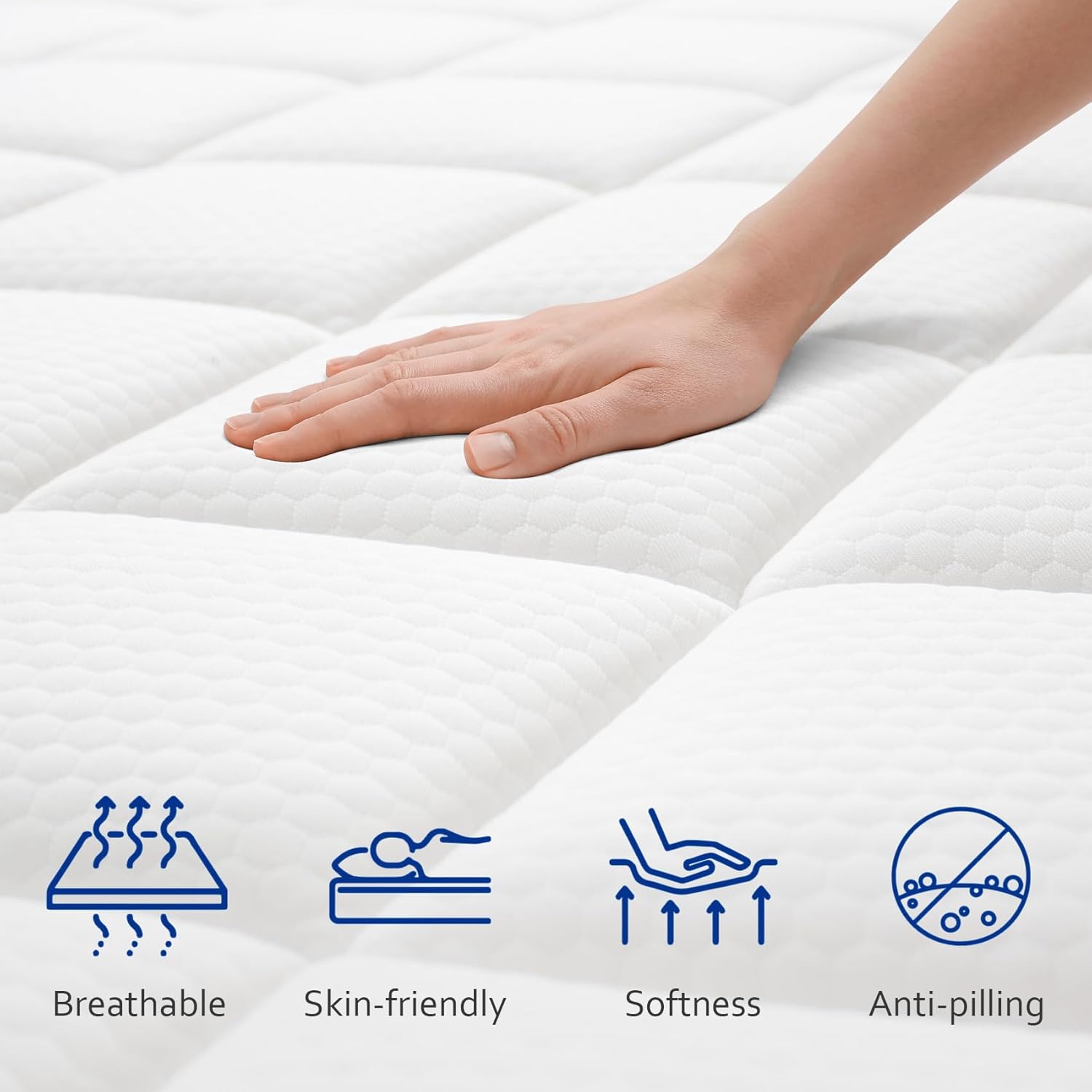 Queen Mattress,10 Inch Gel Memory Foam and Innerspring Hybrid Mattress in a Box with Individual Pocket Spring for Motion Isolation & Silent Sleep,CertiPUR-US,100 Nights Trial - Image 5